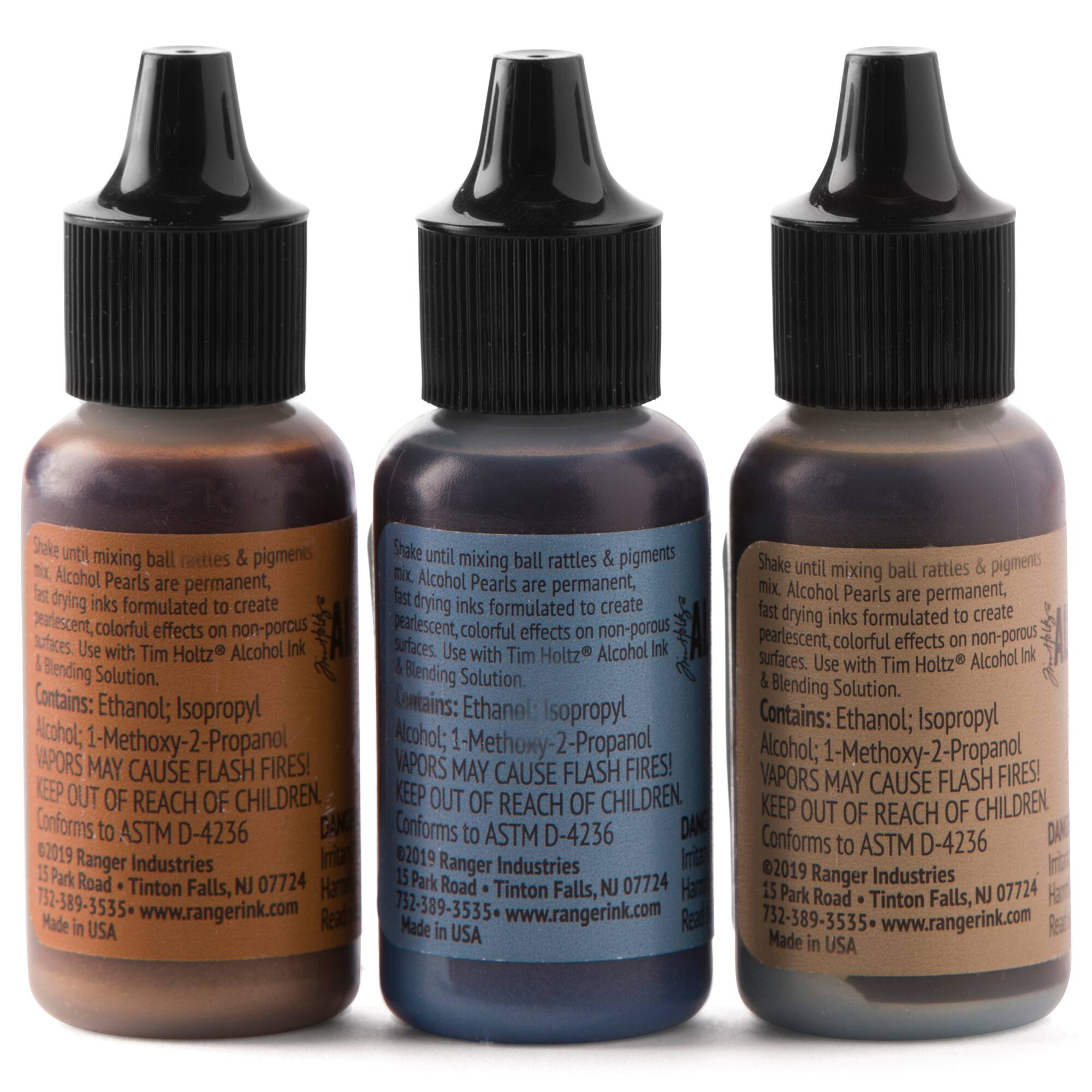 6 Packs: 3 ct. (18 total) Ranger Tim Holtz® Alcohol Ink Pearl Kit 4